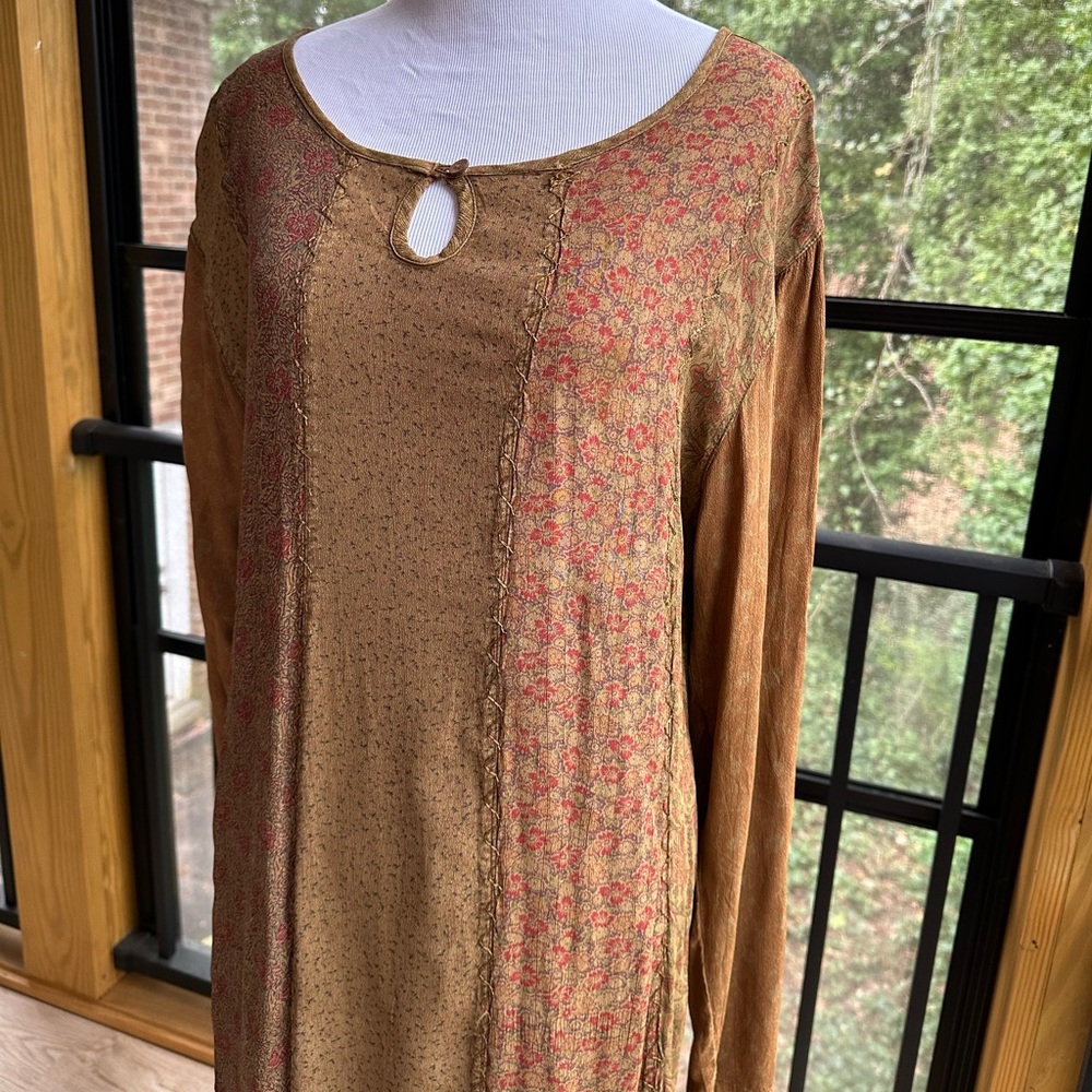 Vintage Sacred Threads Maxi Boho Patchwork Hippie… - image 12